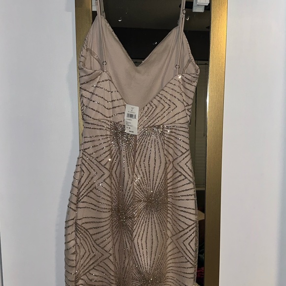 Windsor Gold Mini Dress with glitter accents - Picture 2 of 2